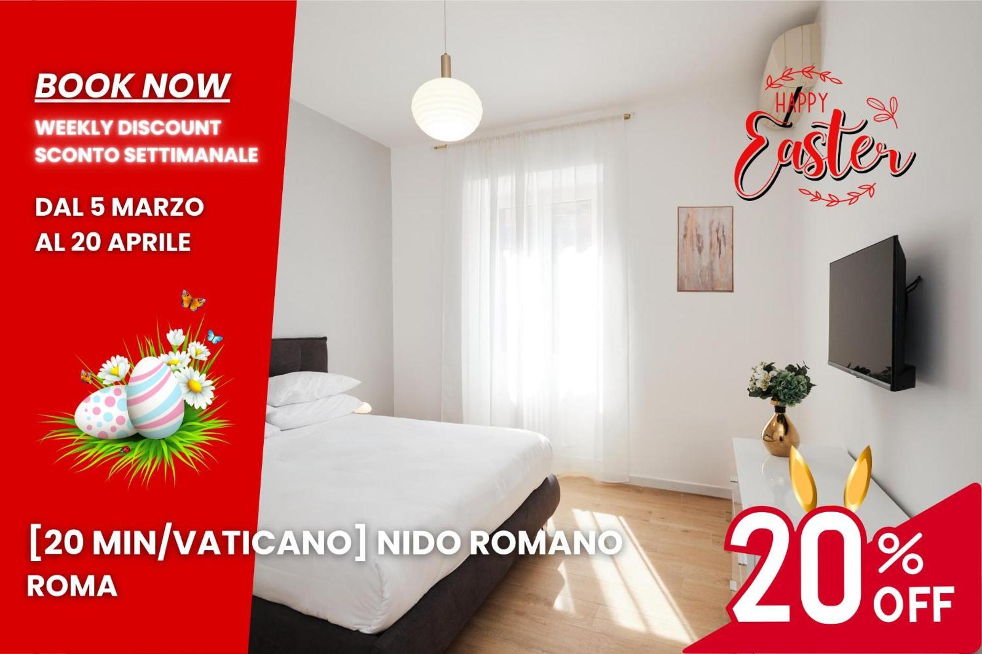20 Minuti Vaticano - Nido Shopping Folkoristico Apartamento Roma